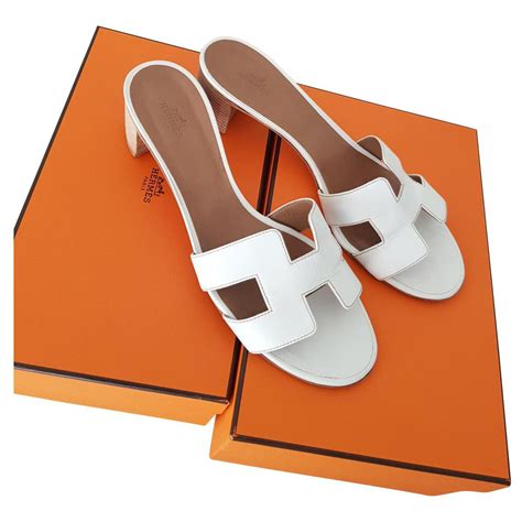 hermes sandalen damen weiß|hermes slides for women.